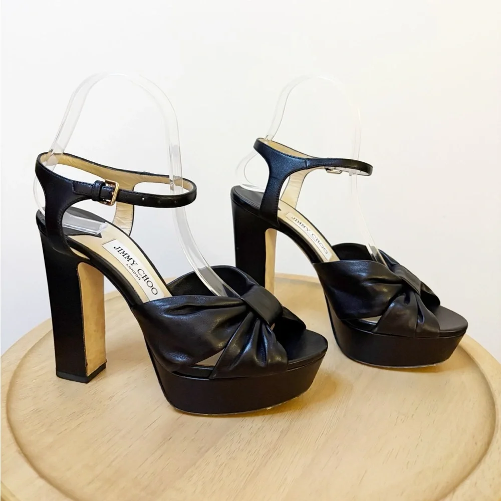 Jimmy Choo Heloise Nappa Platform Heel - Picture 7 of 12